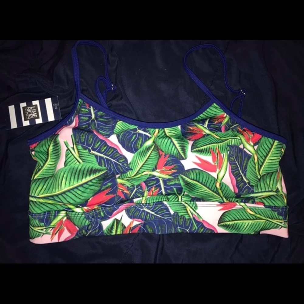 Lime Ricki leaves bralette XXL NWT